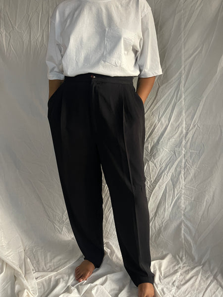 Black Pleated Pants (34)