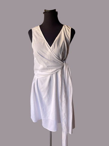 White Side-Tie Dress (L)