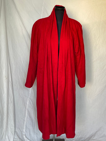 Red Pleated Open Coat (L-XL)
