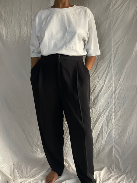 Black Pleated Pants (34)