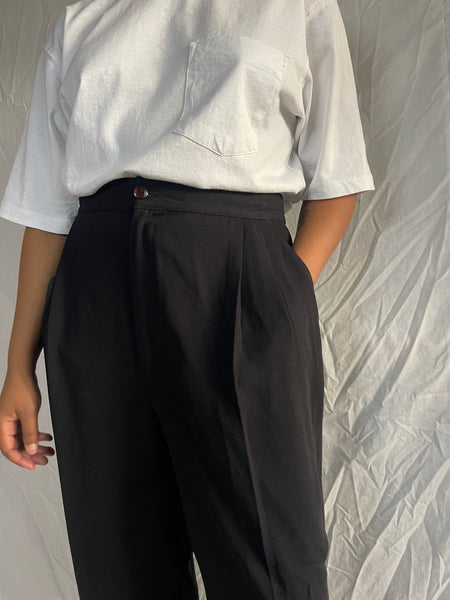 Black Pleated Pants (34)