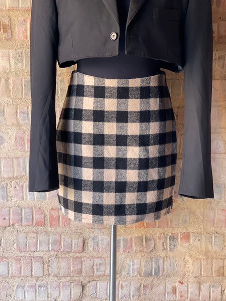 Checkered Mini Skirt (30)