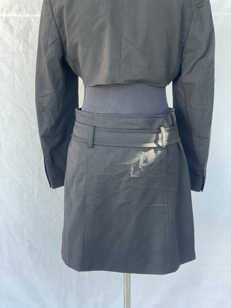 Black Double Belt Skirt (34)