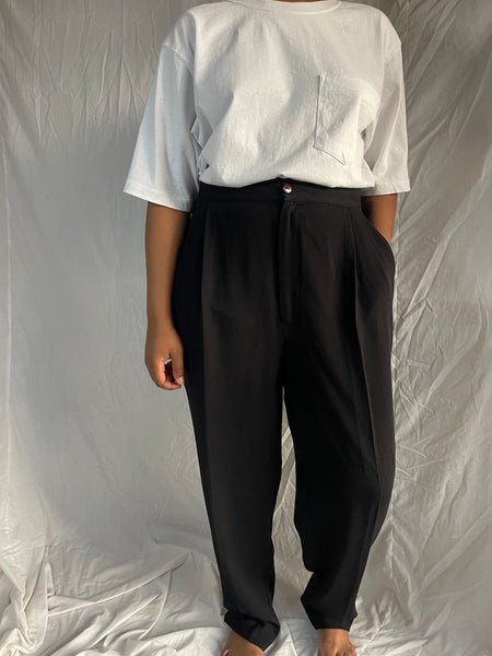 Black Pleated Pants (34)