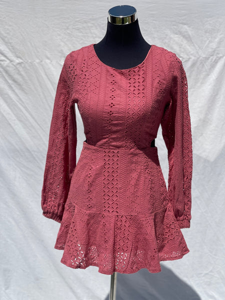 Embroidered Mini Dress (28-30)